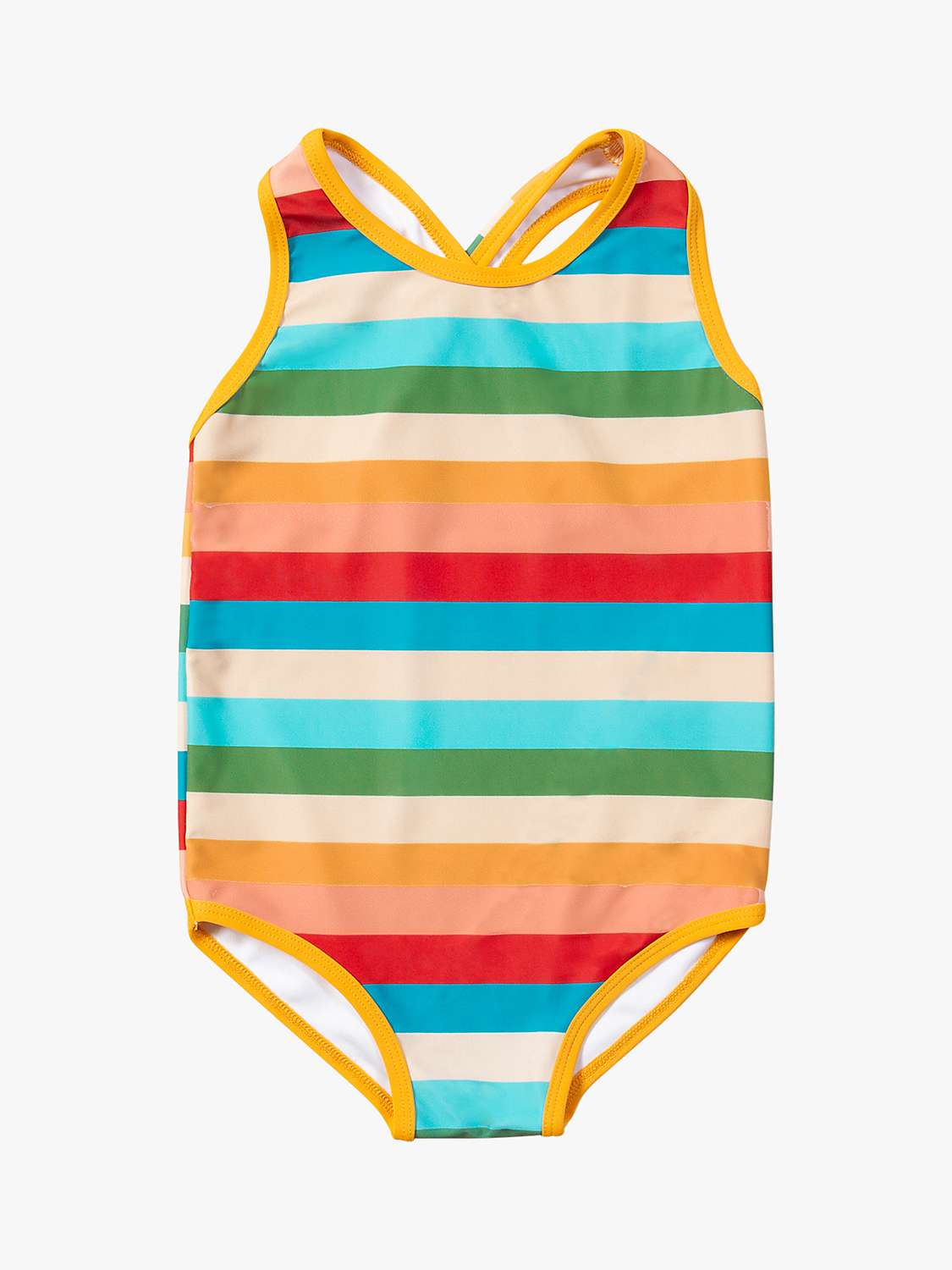 Buy Little Green Radicals Baby Rainbow UPF 50+ Recycled One Piece Swimsuit, Rainbow Online at johnlewis.com
