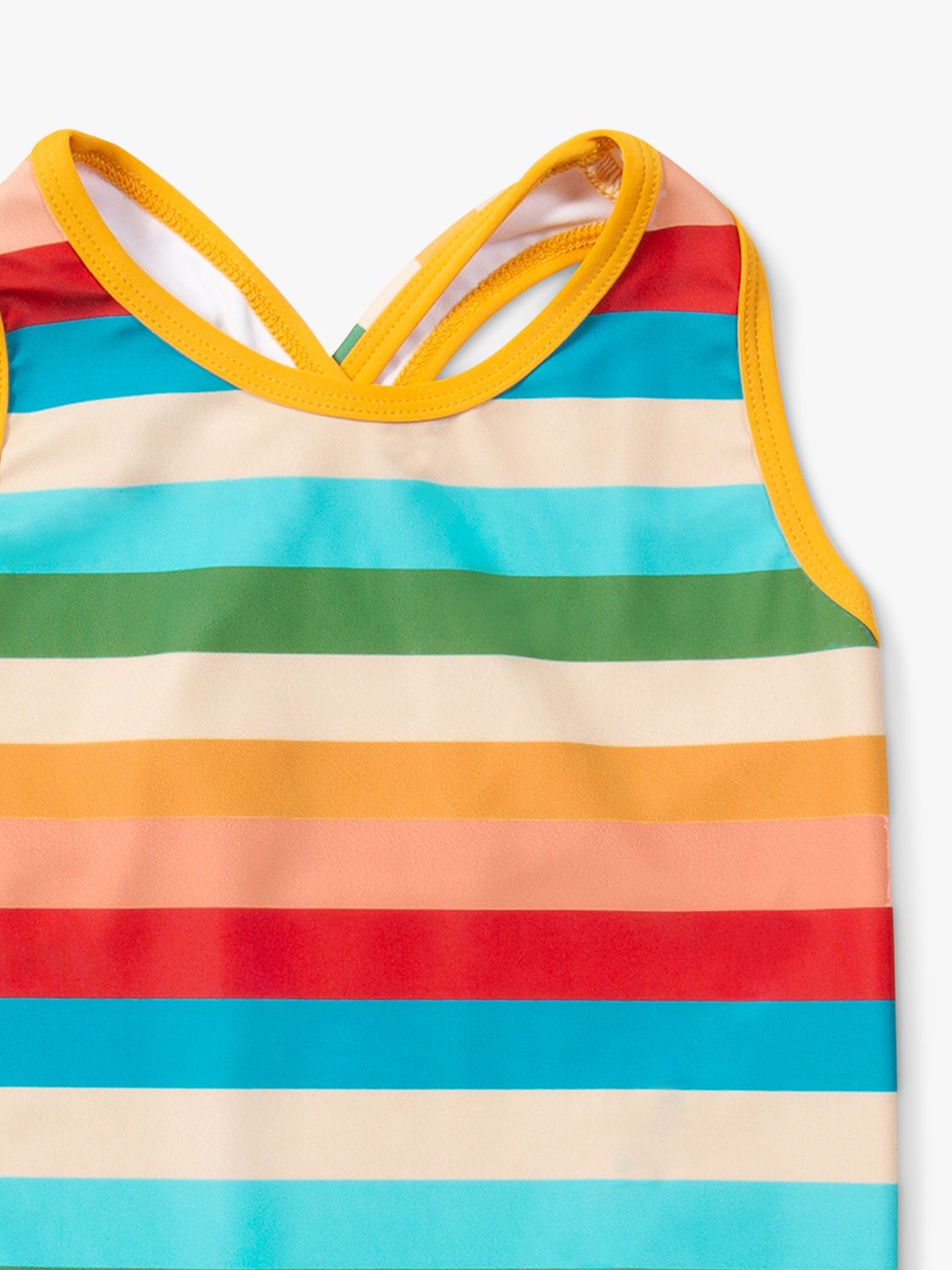Little Green Radicals Baby Rainbow UPF 50+ Recycled One Piece Swimsuit, Rainbow, 2-3 years
