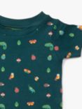 Little Green Radicals Baby Organic Cotton Mini Marvels Short Sleeve T-Shirt, Green