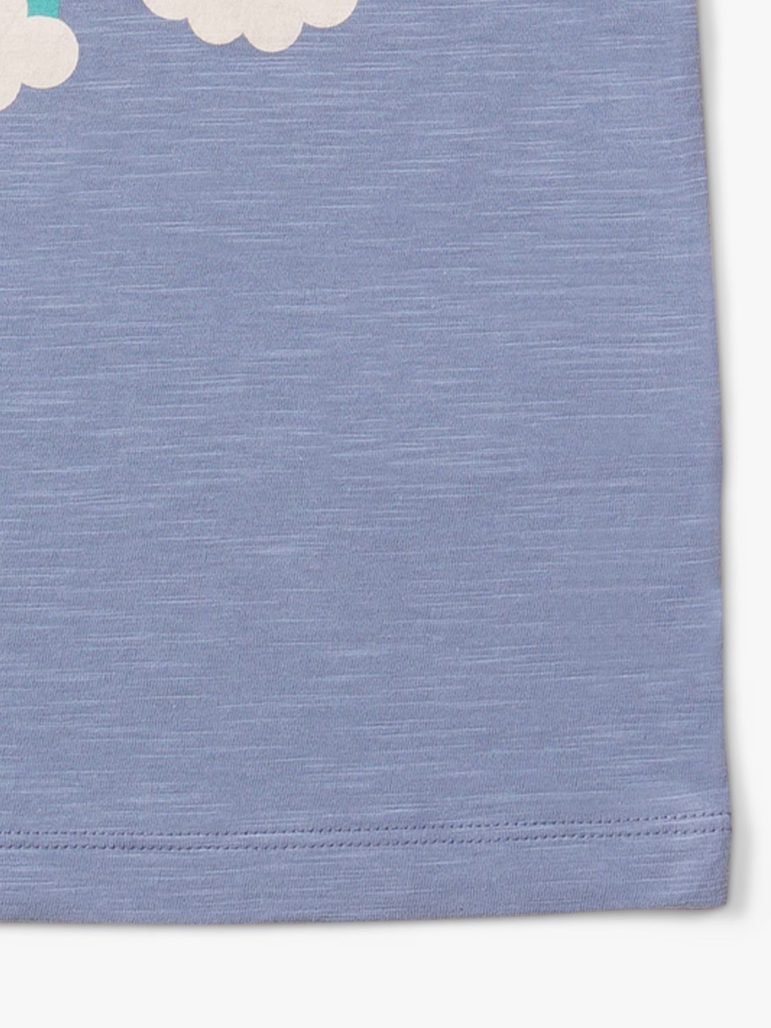 Little Green Radicals Baby Organic Cotton Rainbow T-Shirt, French Blue/Multi, 12-18 months