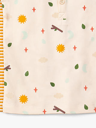Little Green Radicals Kids' Organic Cotton  Adventure Vest Top Set, Pack Of 3, Adventure Repeat/Multi