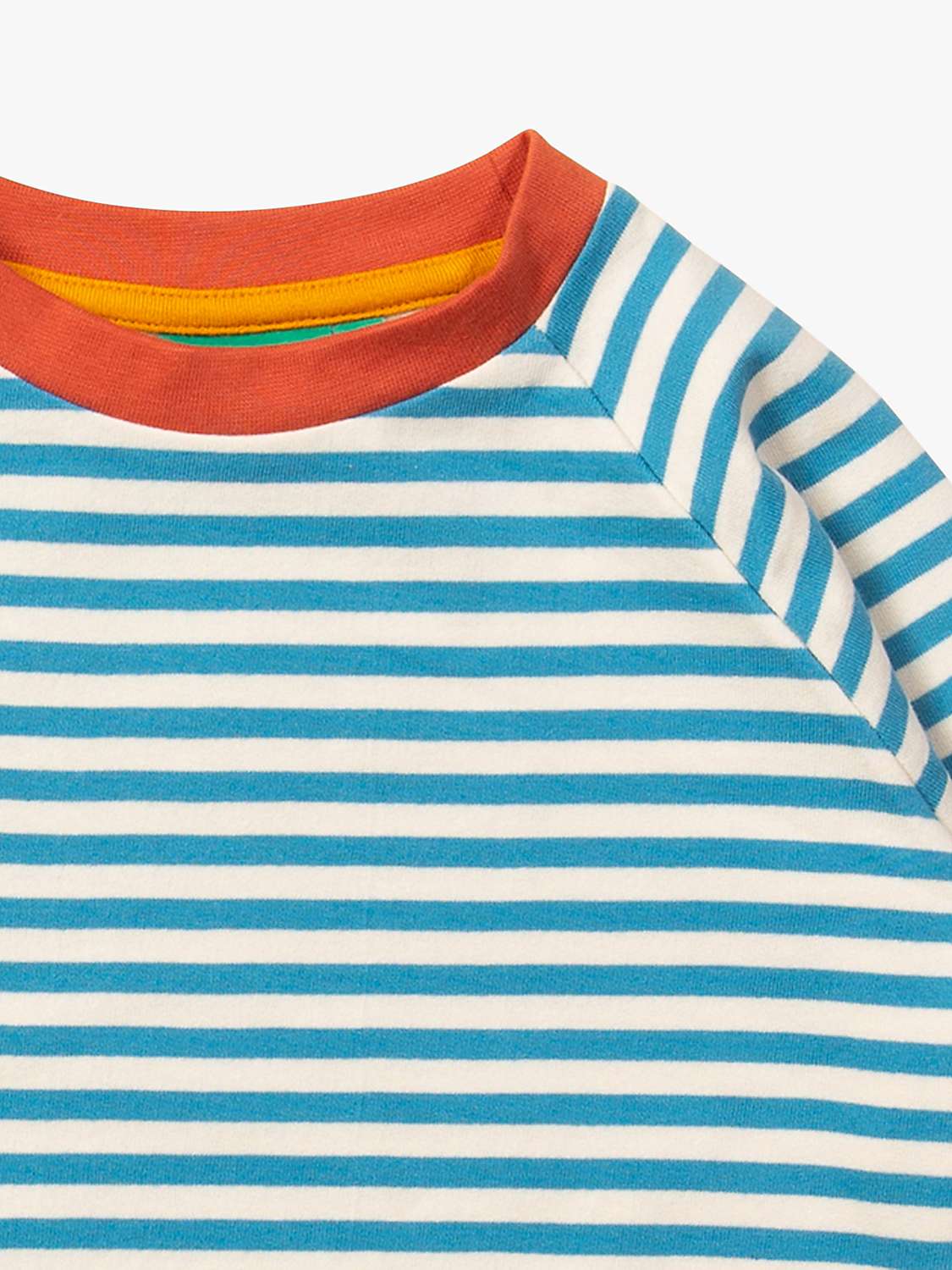 Buy Little Green Radicals Baby Stripe Organic Cotton Raglan Sweatshirt, Multi Online at johnlewis.com