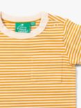 Little Green Radicals Baby Organic Cotton Soft Stripe Short Sleeve T-Shirt, Gold