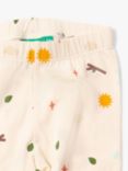 Little Green Radicals Baby Organic Cotton Blend Adventure Slim Leggings, Natural