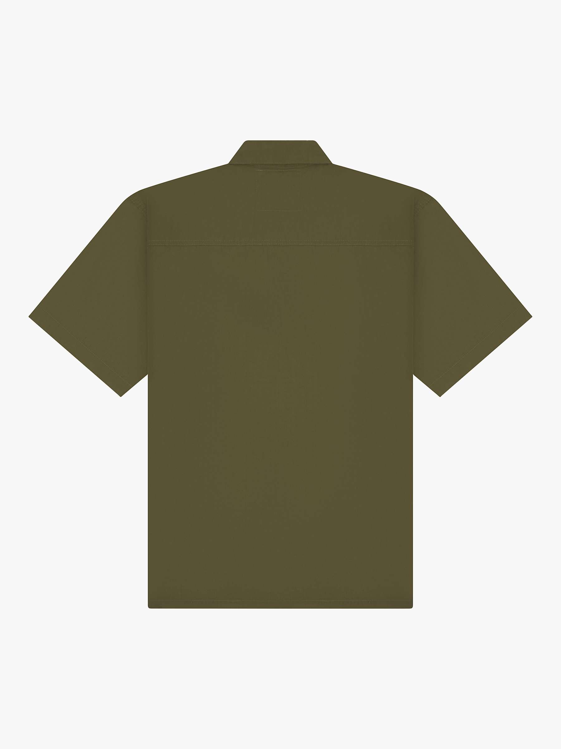 Buy Uskees Short Sleeve Cotton Shirt, Olive Online at johnlewis.com