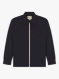 Uskees Light Weight Zip Front Shirt, Midnight Blue