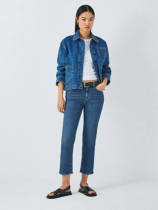 7 For All Mankind The Straight Cropped Jeans, Slim Illusion Saturday