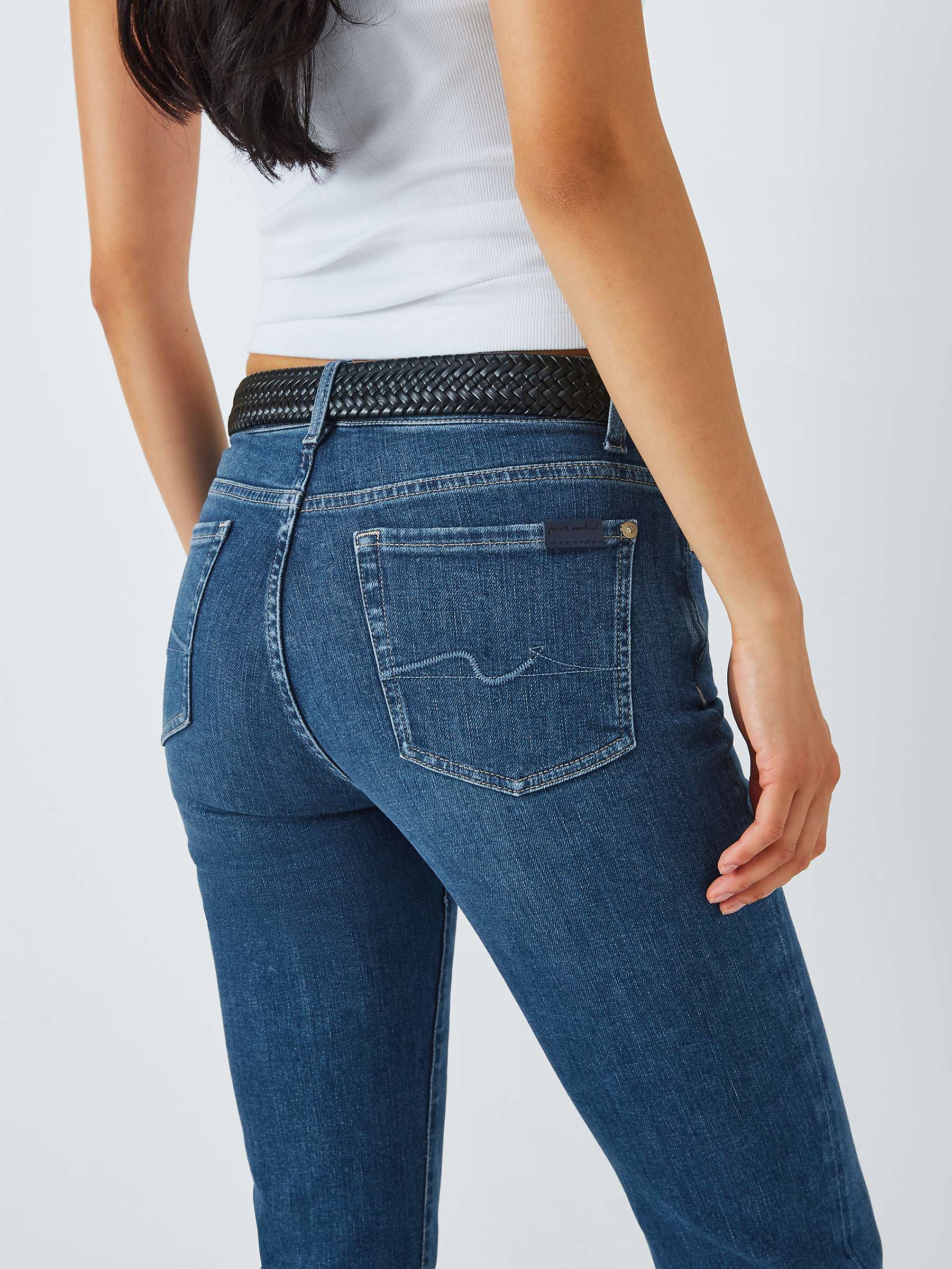 Buy 7 For All Mankind The Straight Cropped Jeans, Slim Illusion Saturday Online at johnlewis.com
