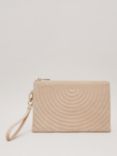 Phase Eight Stitch Detail Clutch Bag, Neutral