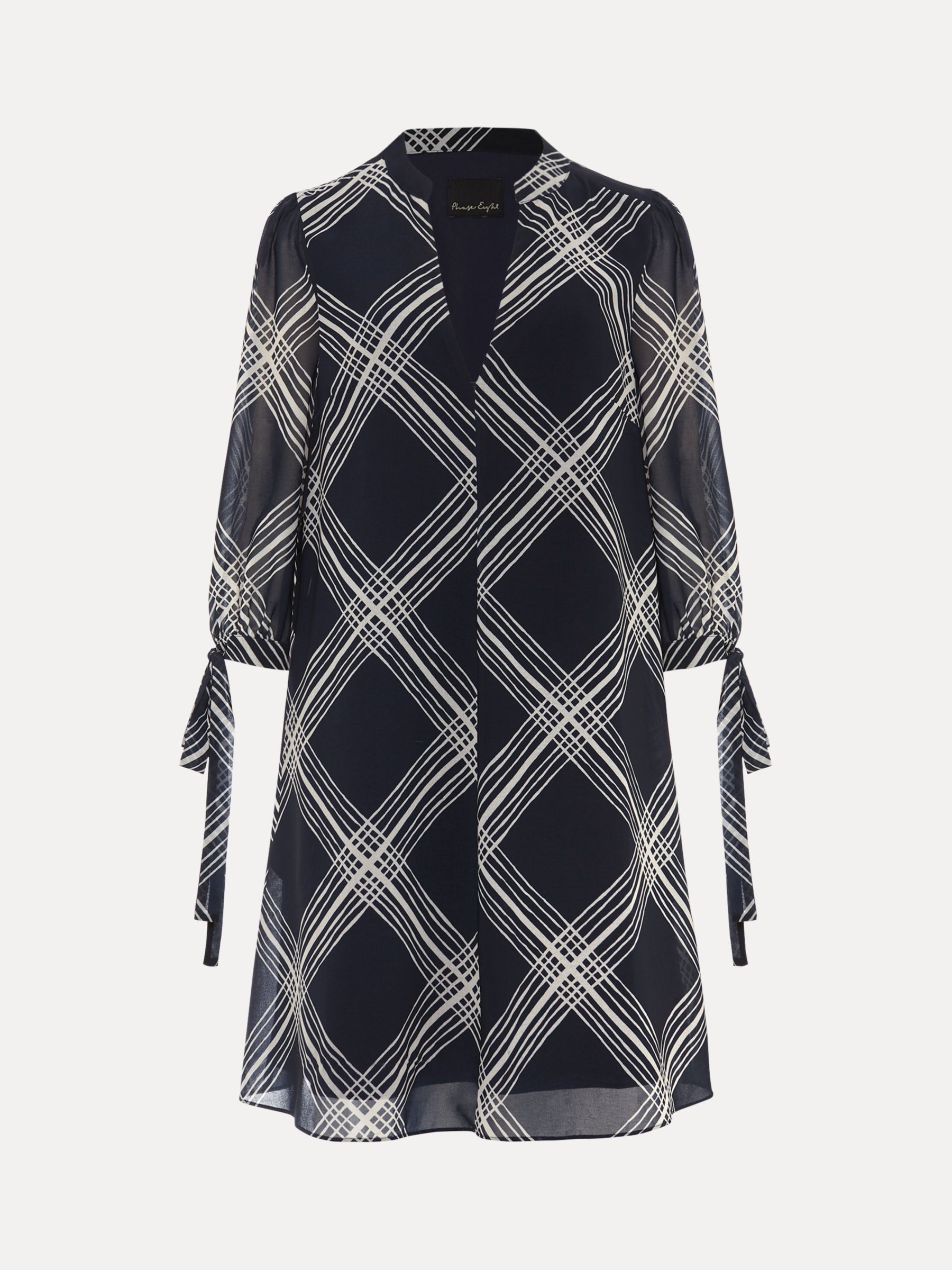 Phase Eight Cora Tunic Mini Dress, Navy at John Lewis & Partners