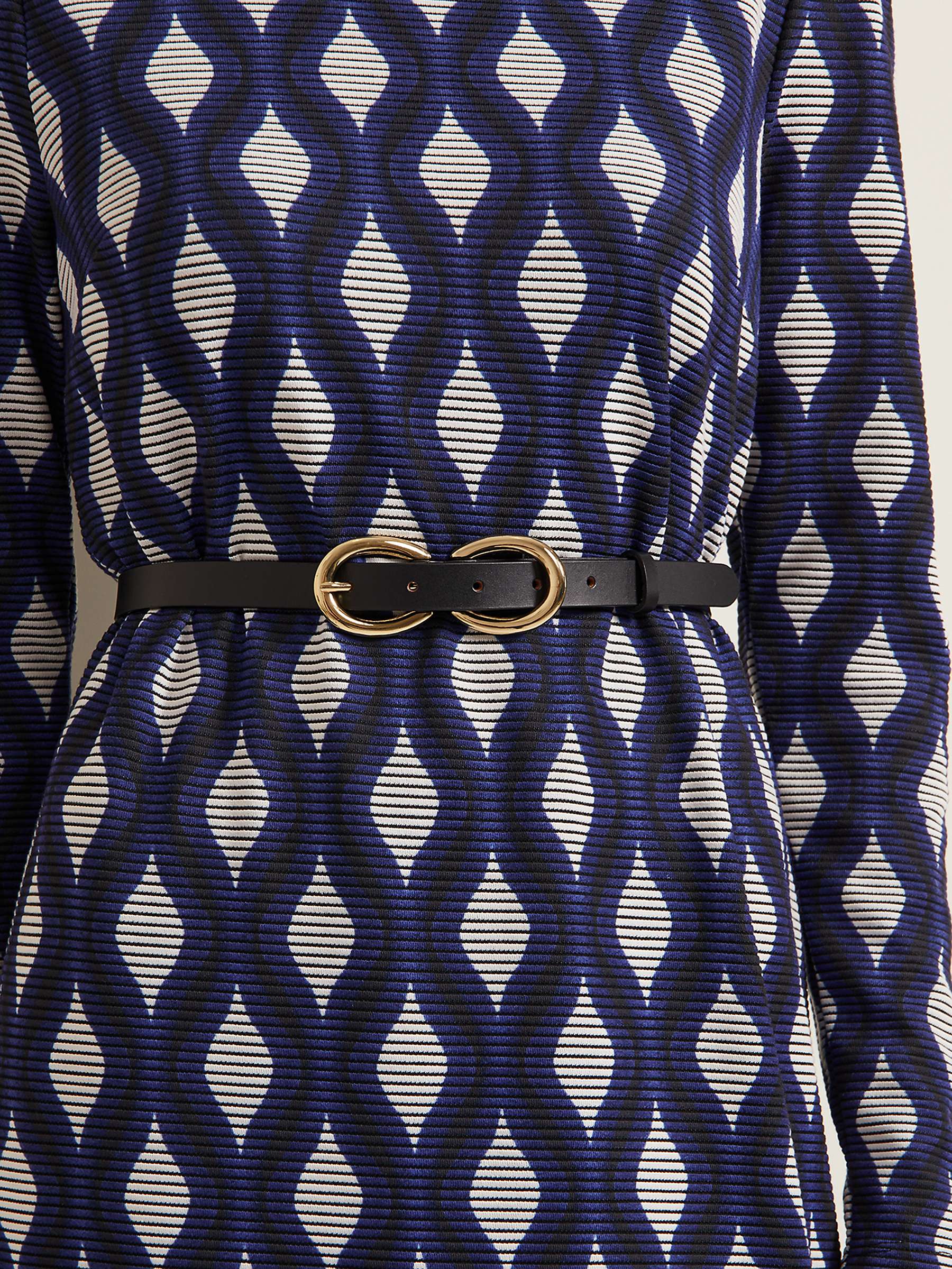 Buy Phase Eight Kelly Geometric Print Midi Dress, Blue Online at johnlewis.com