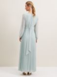 Phase Eight Alecia Pleated Maxi Dress, Pale Blue