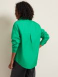 Phase Eight Oversized Cotton Shirt, Green, Green