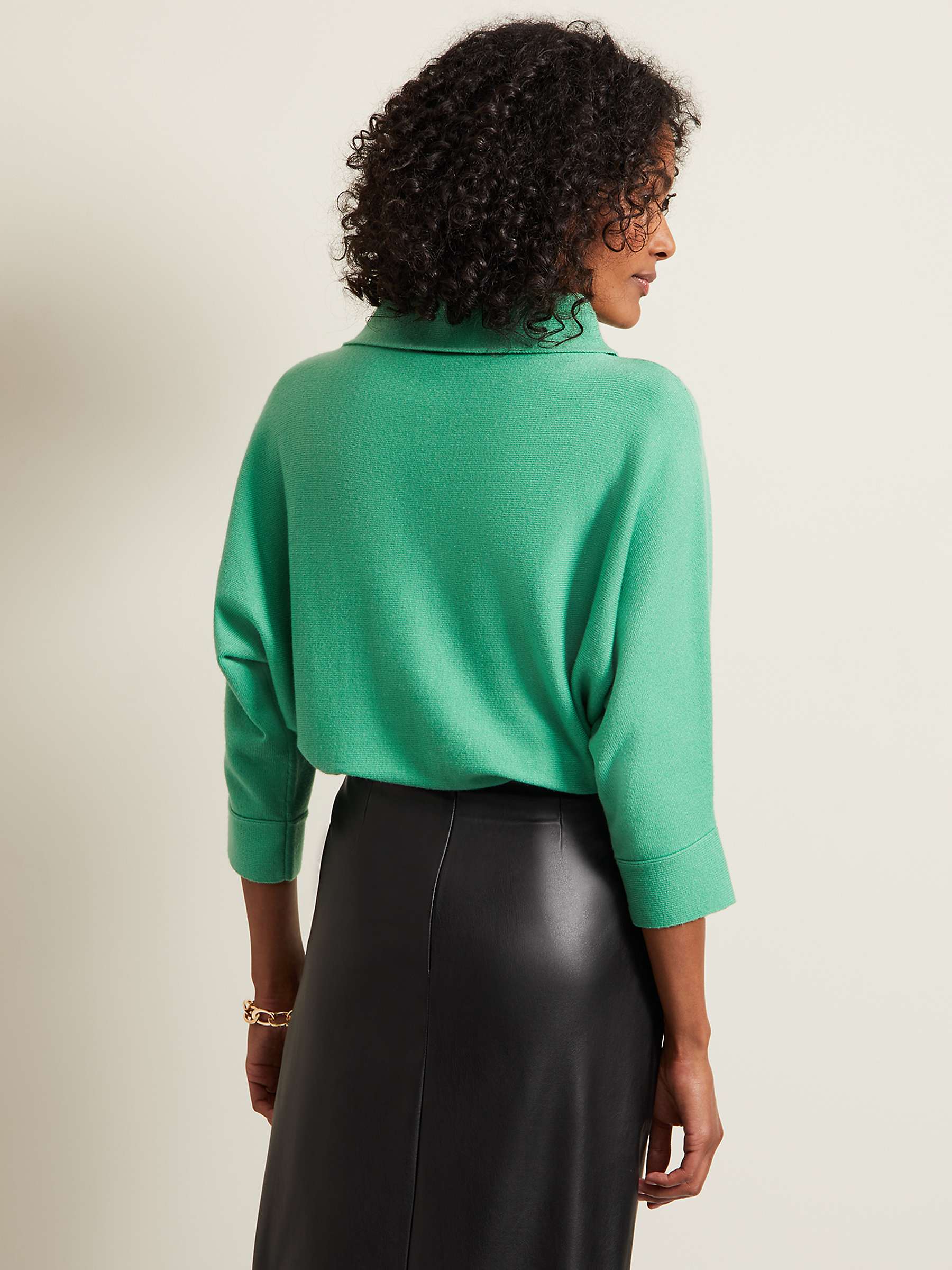 Buy Phase Eight Salima Jumper, Green Online at johnlewis.com