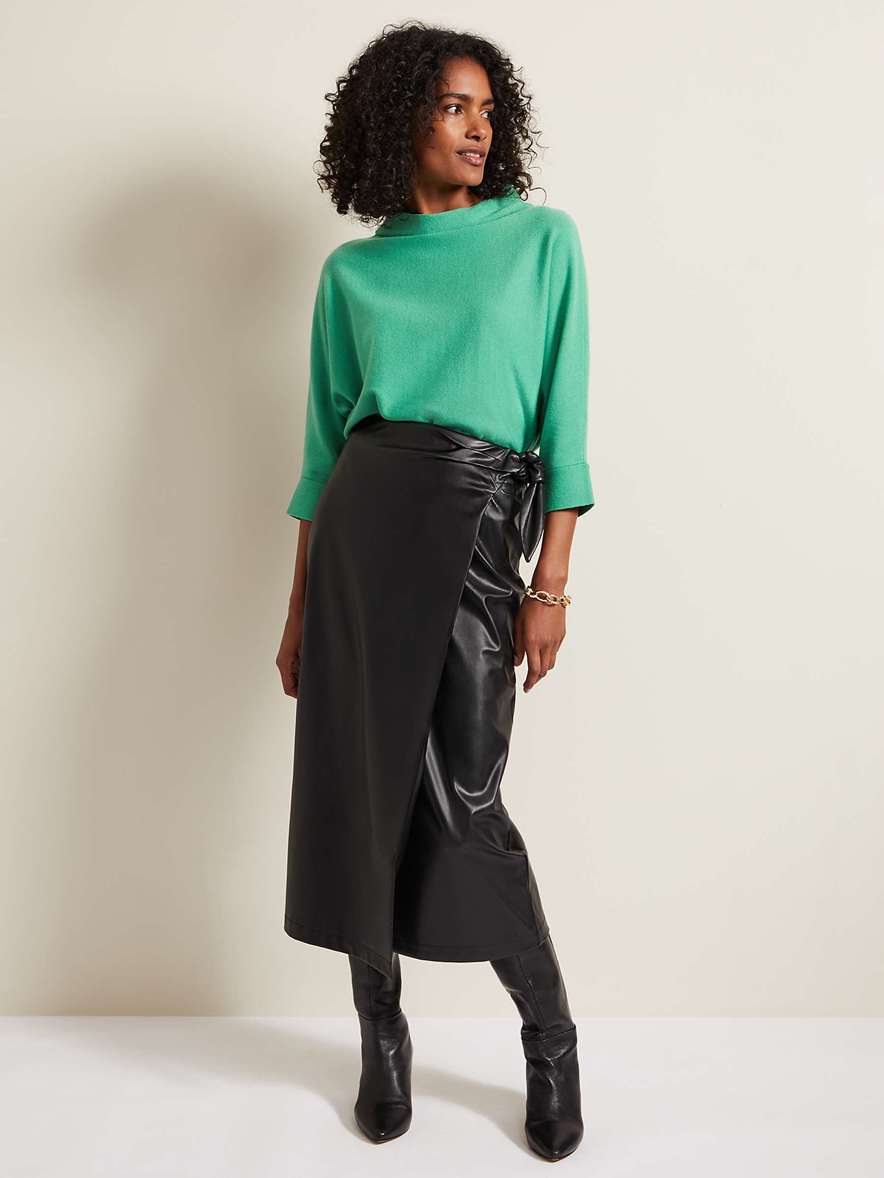 Buy Phase Eight Salima Jumper, Green Online at johnlewis.com