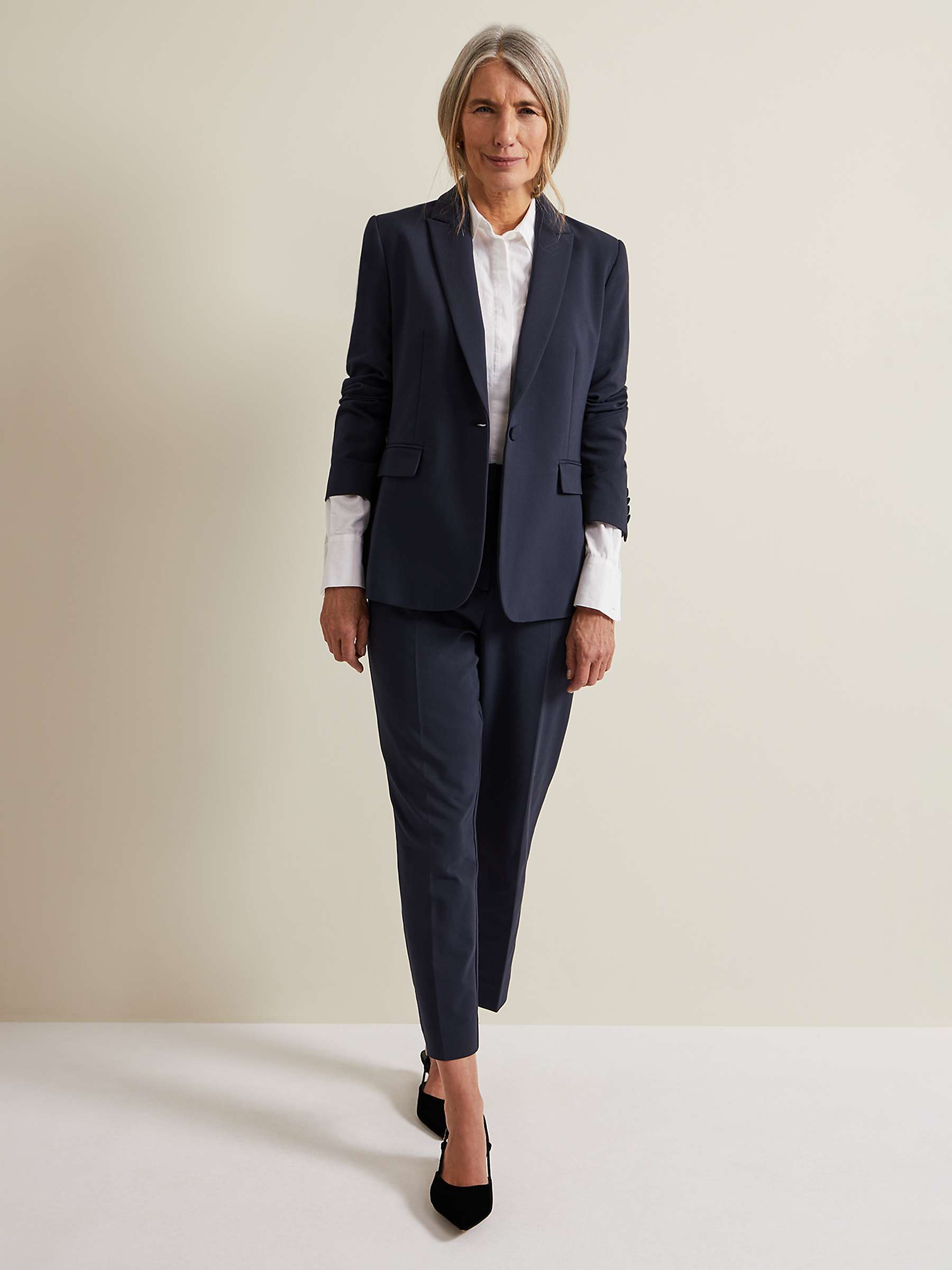Buy Phase Eight Ulrica Jacket, Navy Online at johnlewis.com