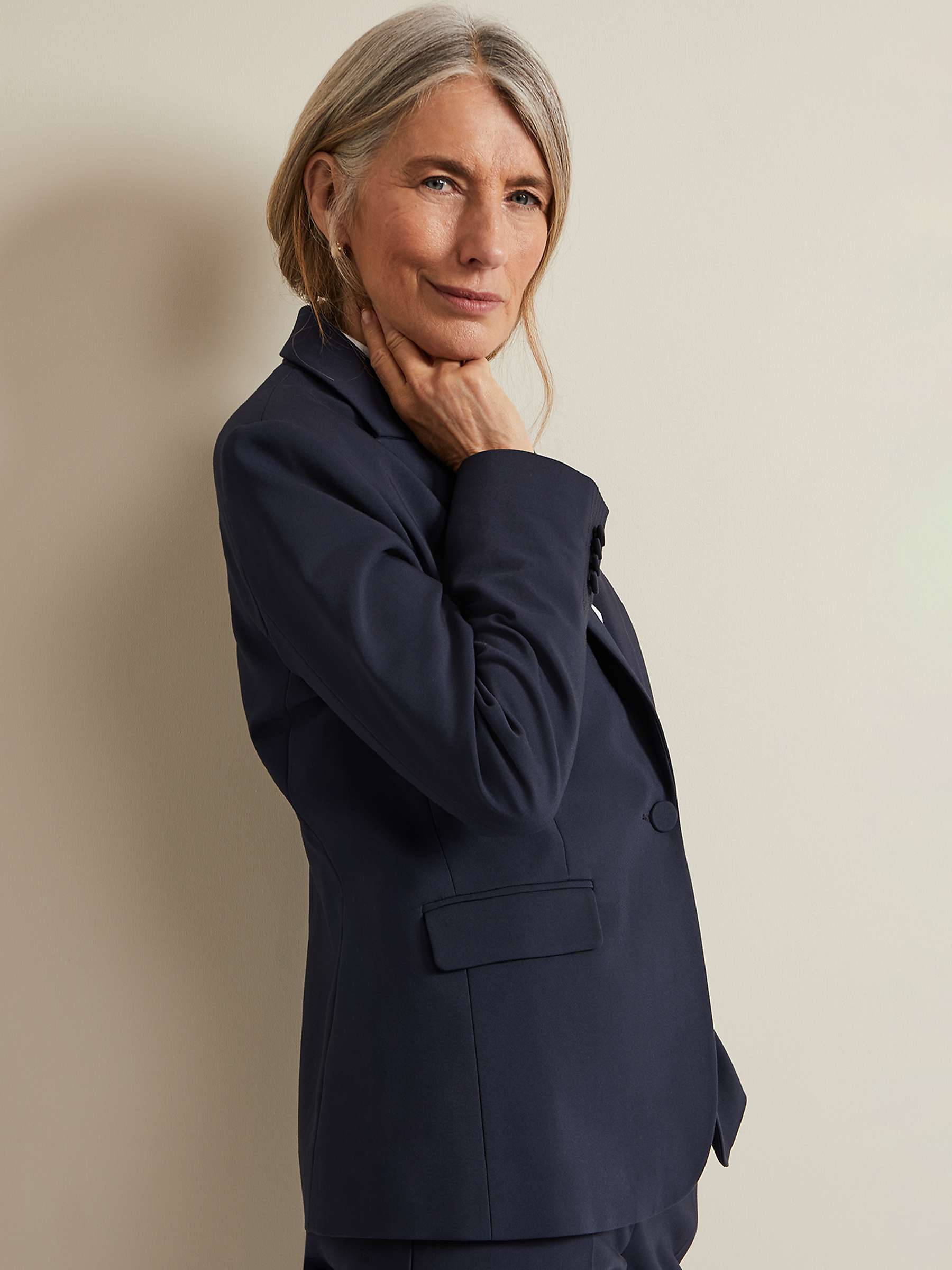 Buy Phase Eight Ulrica Jacket, Navy Online at johnlewis.com