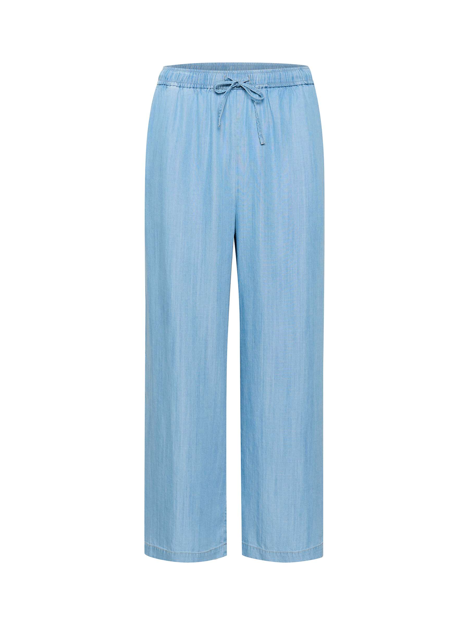 Buy Part Two Cibells Cropped Wide Leg Trousers, Medium Blue Online at johnlewis.com