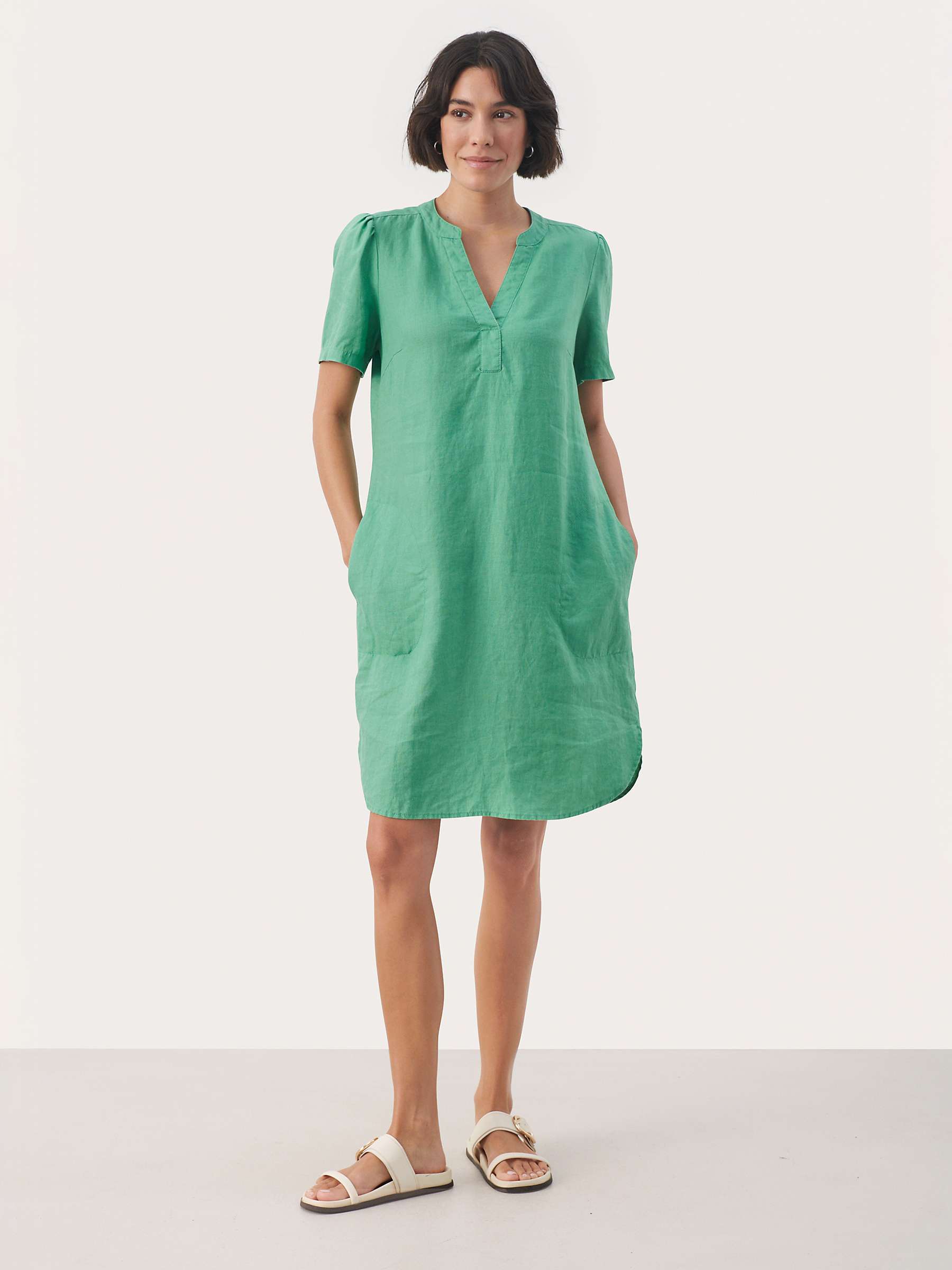 Buy Part Two Aminase Linen Short Sleeve Pocket Dress Online at johnlewis.com