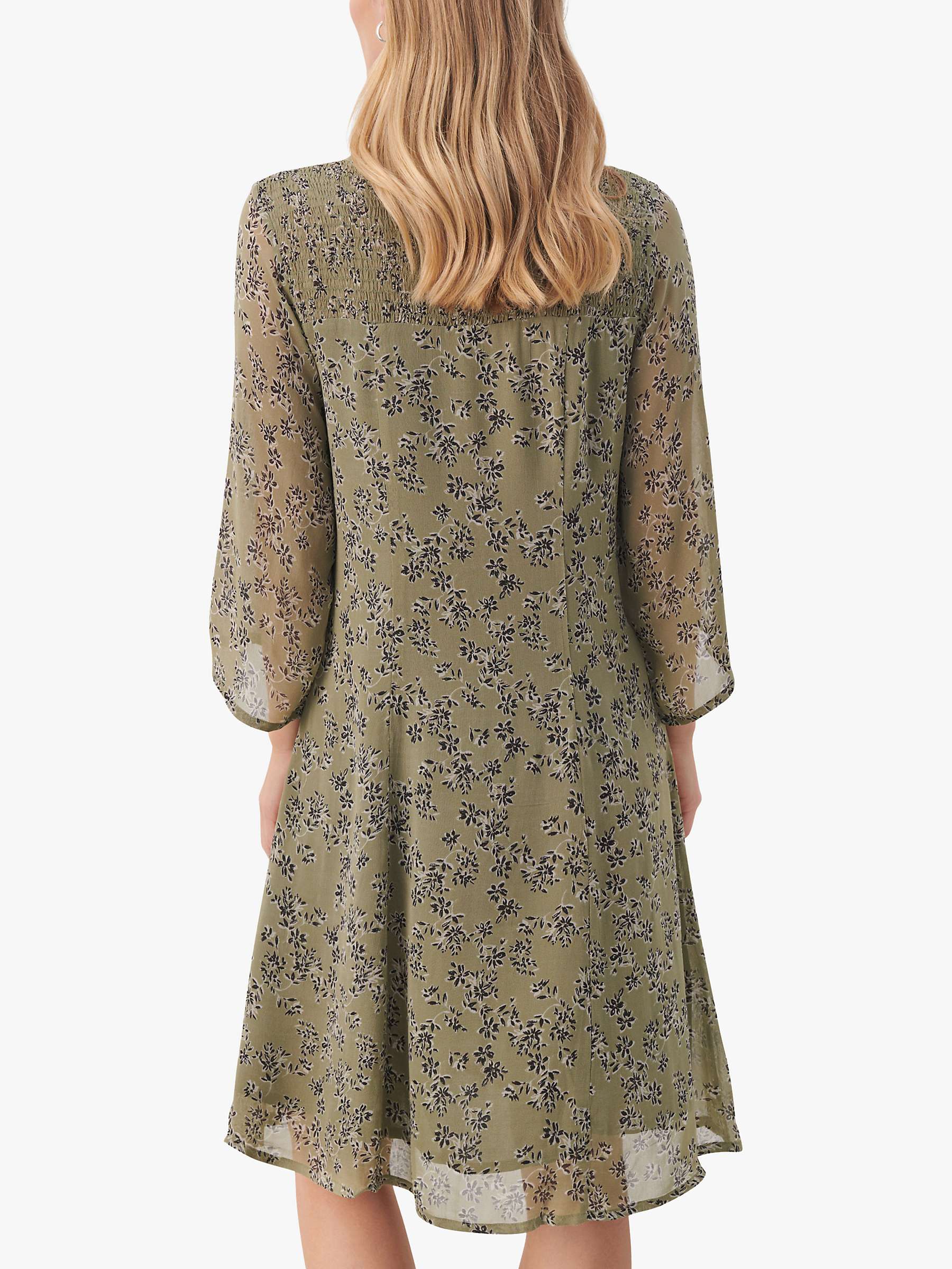 Buy Part Two Elka Chiffon Dress, Vetiver Scatter Online at johnlewis.com