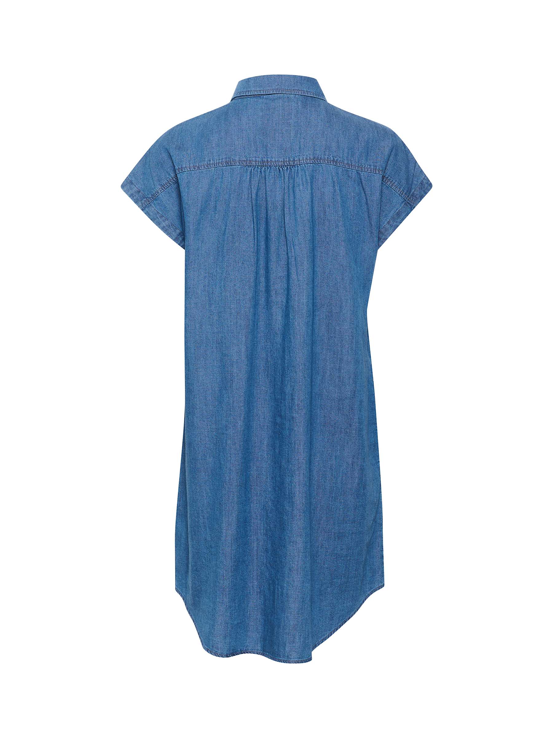 Buy Part Two Ellena Short Sleeve Denim Shirt Dress, Medium Blue Denim Online at johnlewis.com