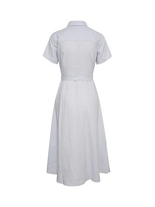 Part Two Eflin Linen Shirt Midi Dress, Gray Dawn