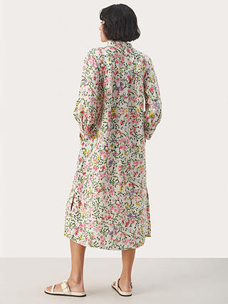 Part Two Eloisa Flower Print Midi Dress, Multi Flower Print