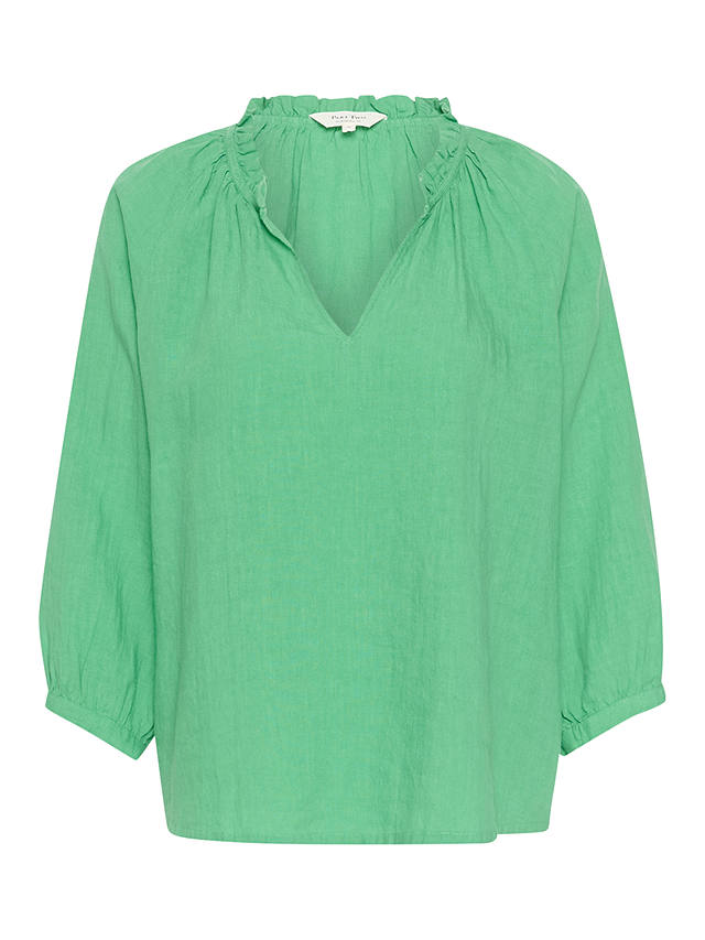 Part Two Elody Linen Blouse, Green Spruce