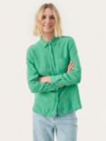 Part Two Kivas Linen Regular Fit Long Sleeve Shirt, Green Spruce