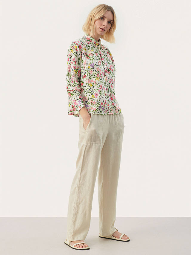 Part Two Elvera Ecovero Floral Long Sleeve Shirt, Multi