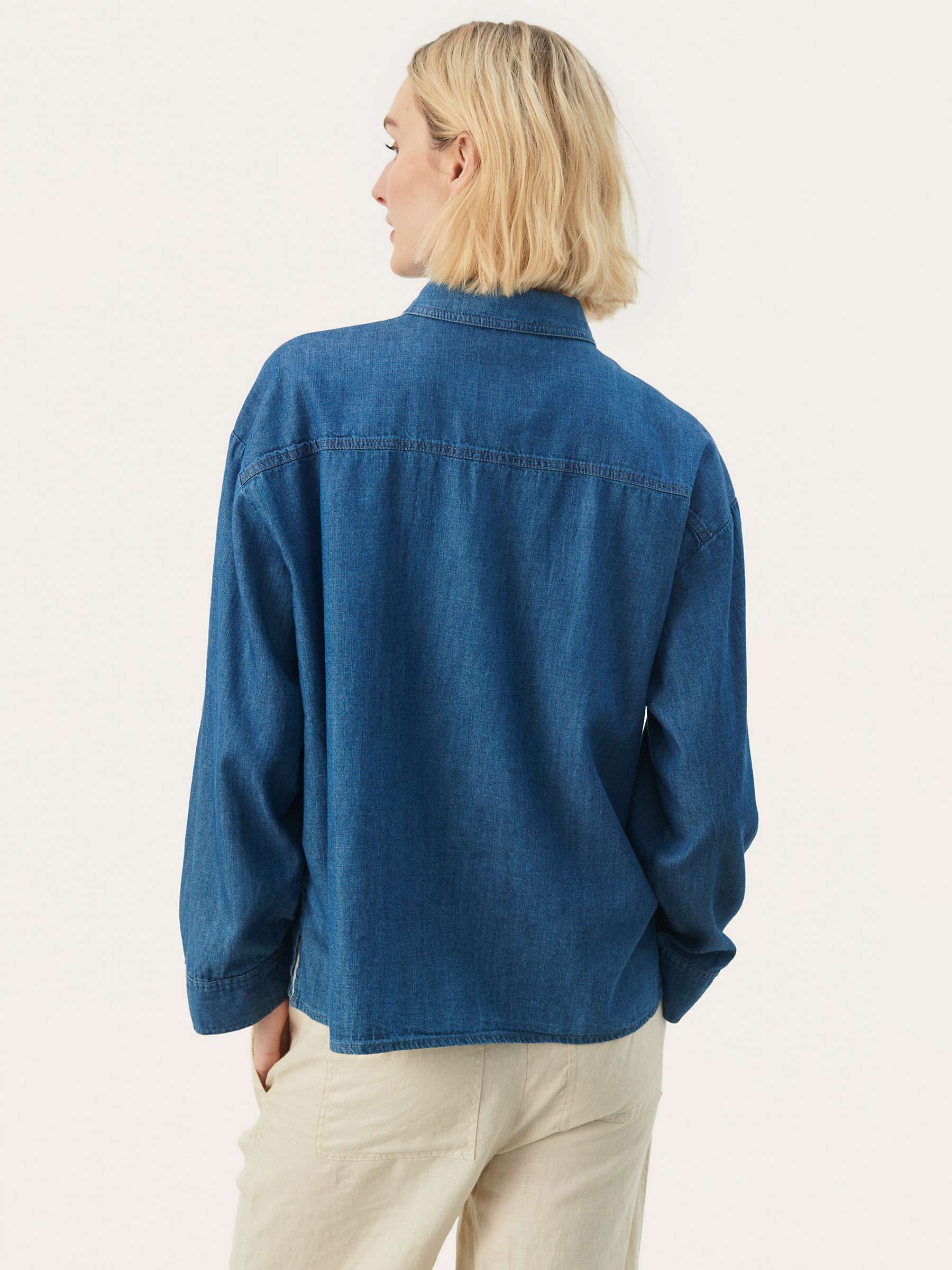 Buy Part Two Emmarose Denim Shirt, Blue Online at johnlewis.com
