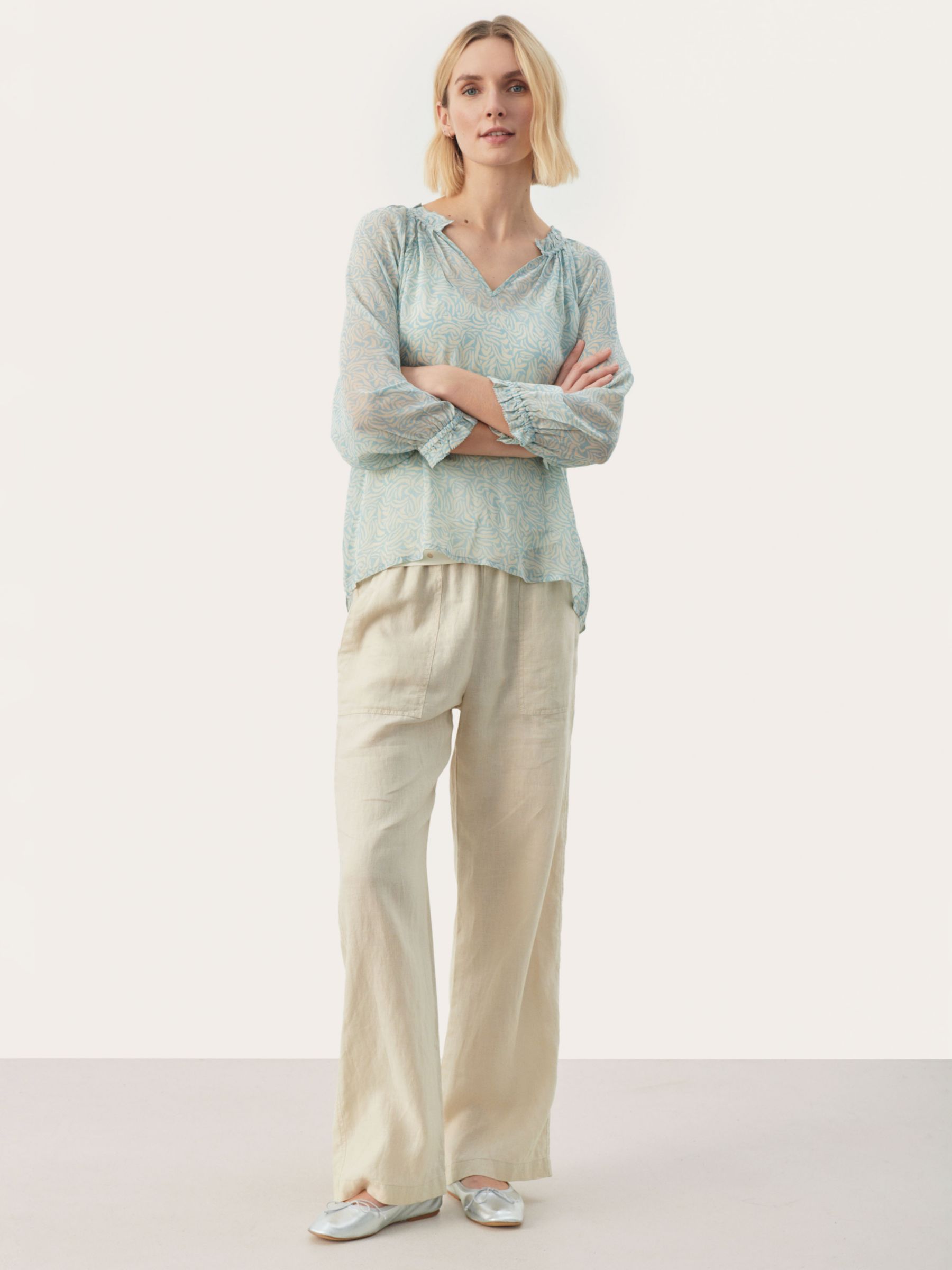 Buy Part Two Elsia Casual Fit 3/4 Sleeve Blouse Online at johnlewis.com