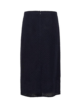 Part Two Emerie Cotton Blend Lace Midi Skirt, Dark Navy