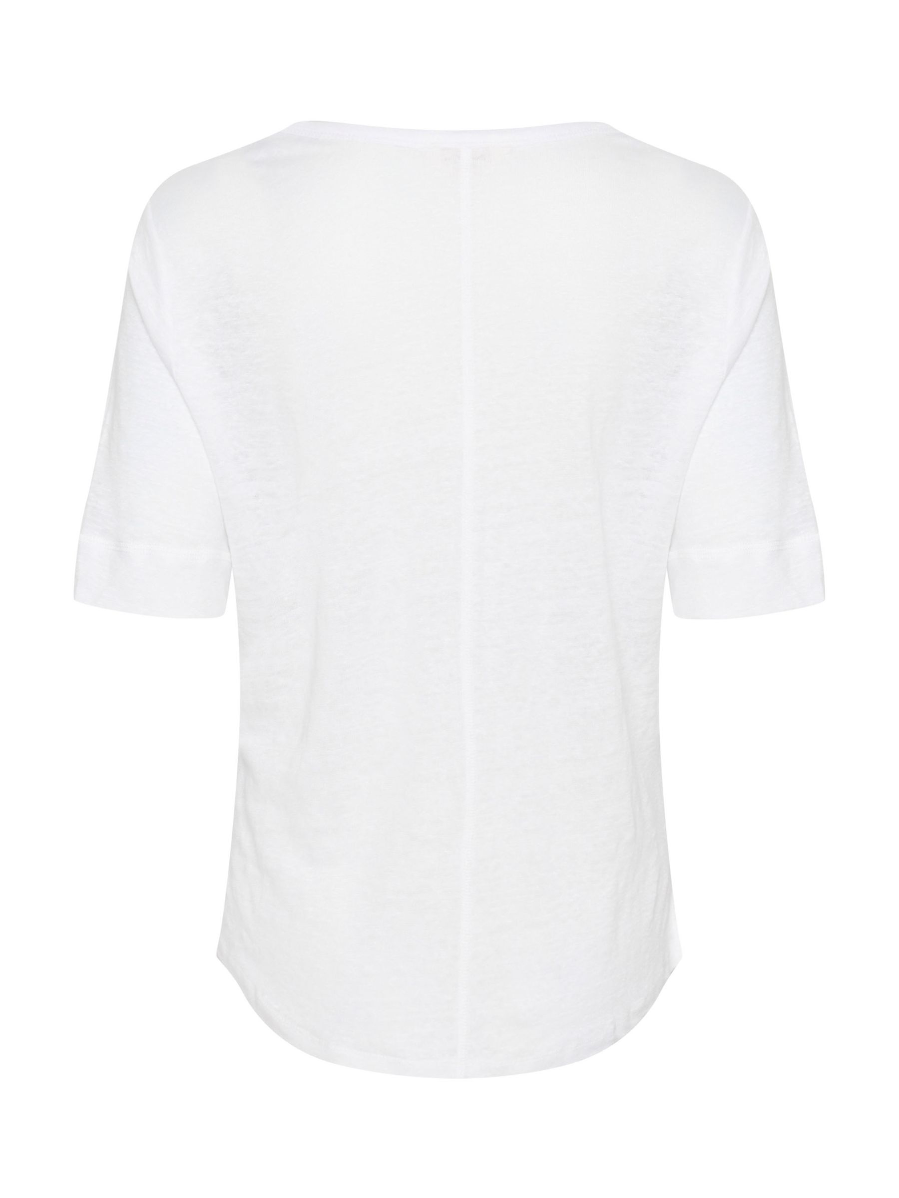 Buy Part Two Curlies Linen V-Neck T-Shirt Online at johnlewis.com