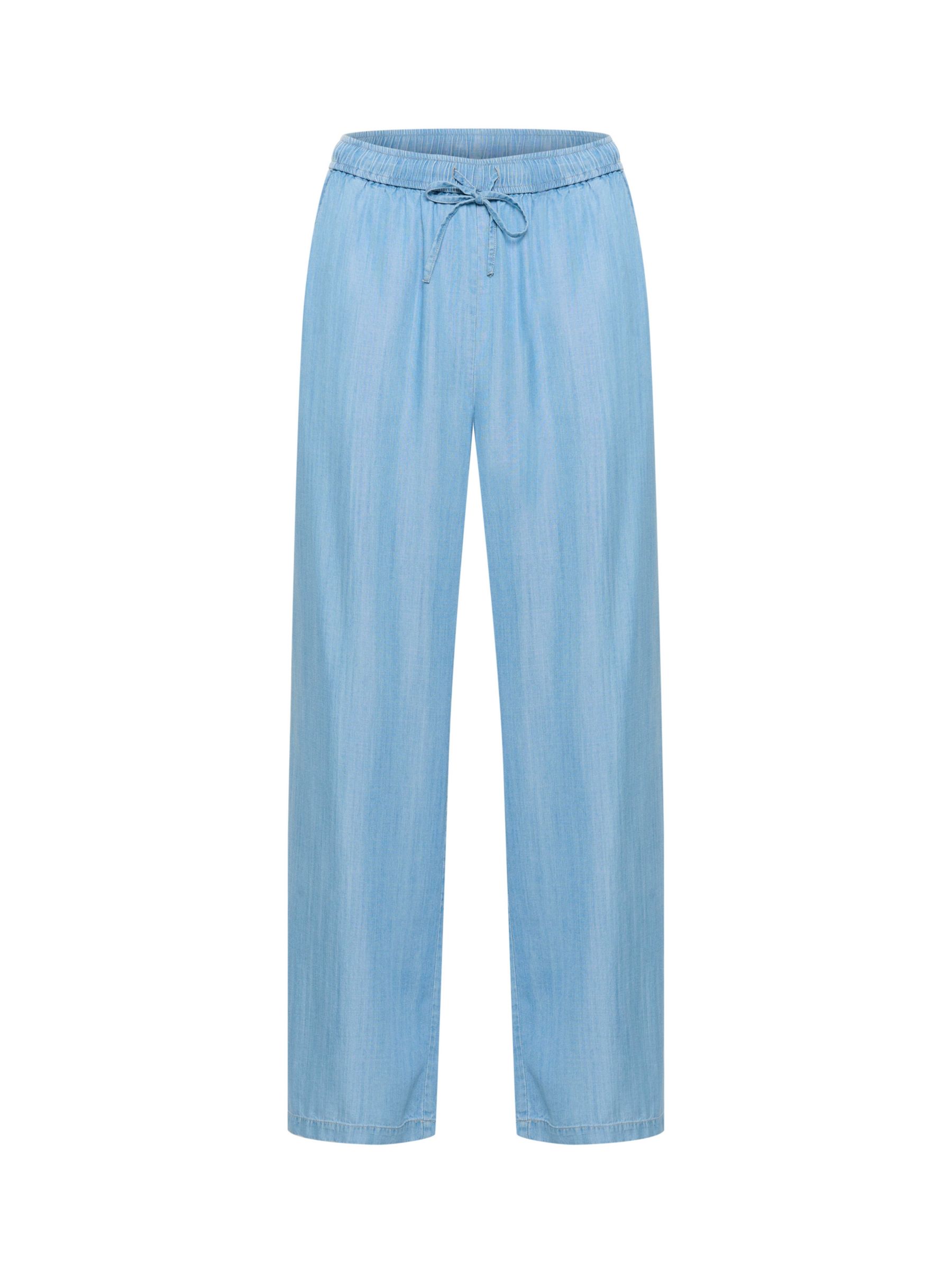 Part Two Cibell Wide Leg Elastic Waist Trousers, Medium Blue, 16