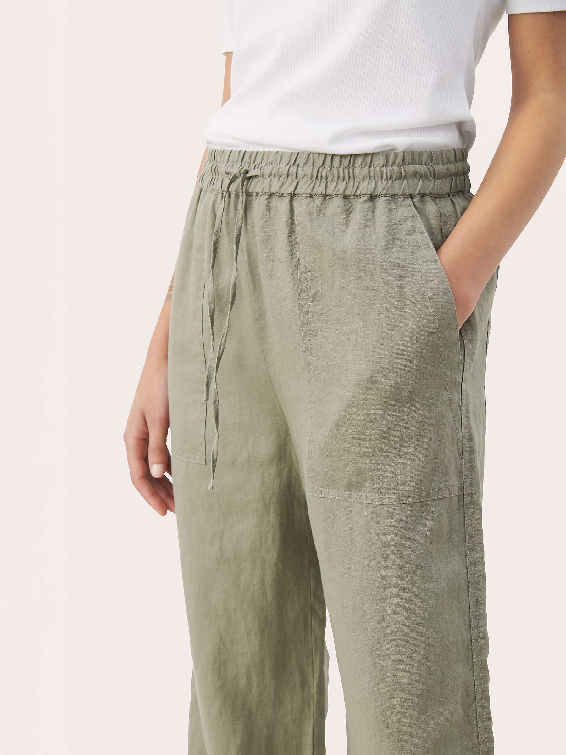 Buy Part Two Eniola Wide Leg Linen Trousers Online at johnlewis.com