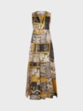 Gerard Darel Abstract Print Maxi Dress, Yellow