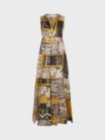 Gerard Darel Abstract Print Maxi Dress, Yellow