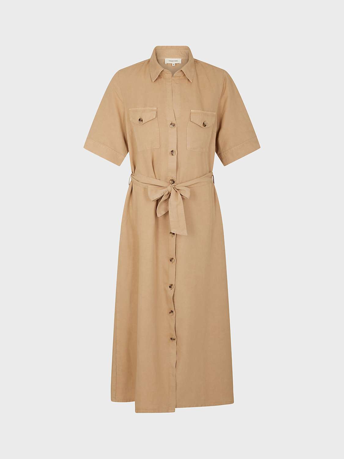 Buy Gerard Darel Estille Shirt Midi Dress, Sand Online at johnlewis.com