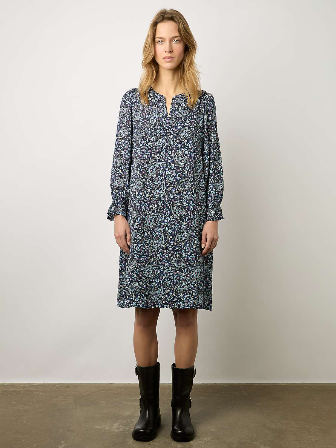 Buy Gerard Darel Evolenn Midi Dress, Navy Online at johnlewis.com