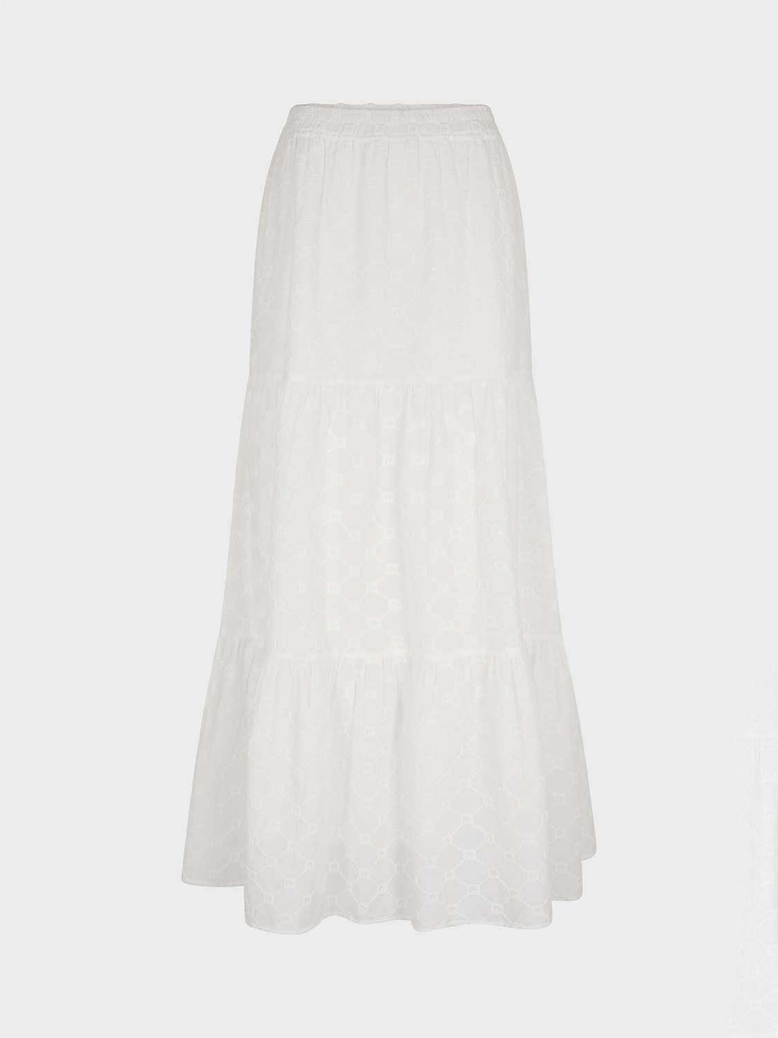 Buy Gerard Darel Brooke Tiered Cotton Maxi Skirt, White Online at johnlewis.com