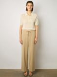 Gerard Darel Cloelia Wide Leg Trousers, Sand