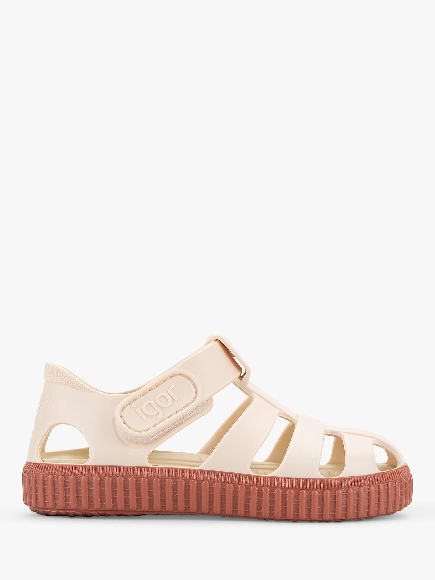 Buy IGOR Nico Marfil Jelly Sandals, Off White/Terracota Online at johnlewis.com