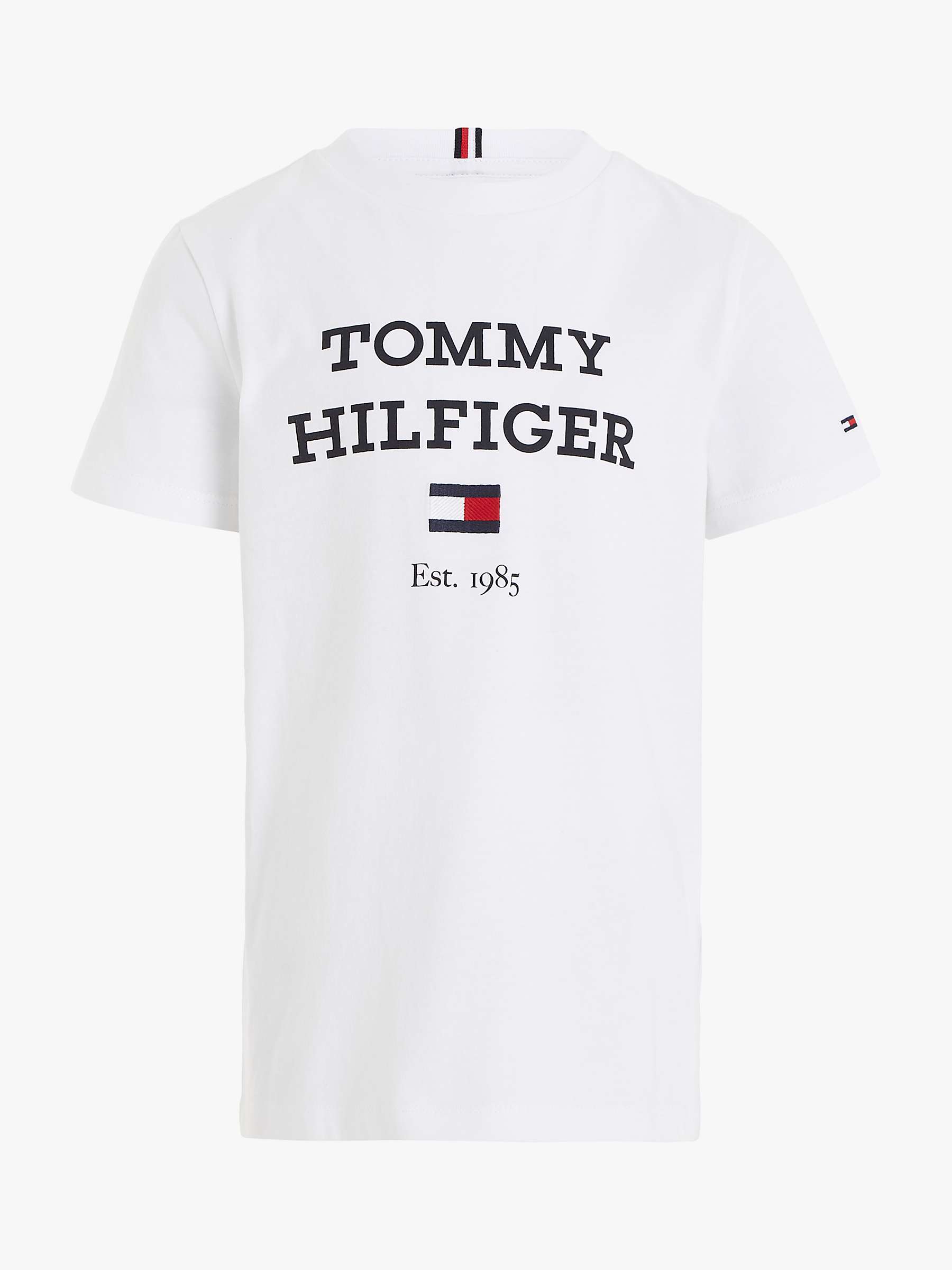 Buy Tommy Hilfiger Kids' Logo Short Sleeve T-Shirt Online at johnlewis.com