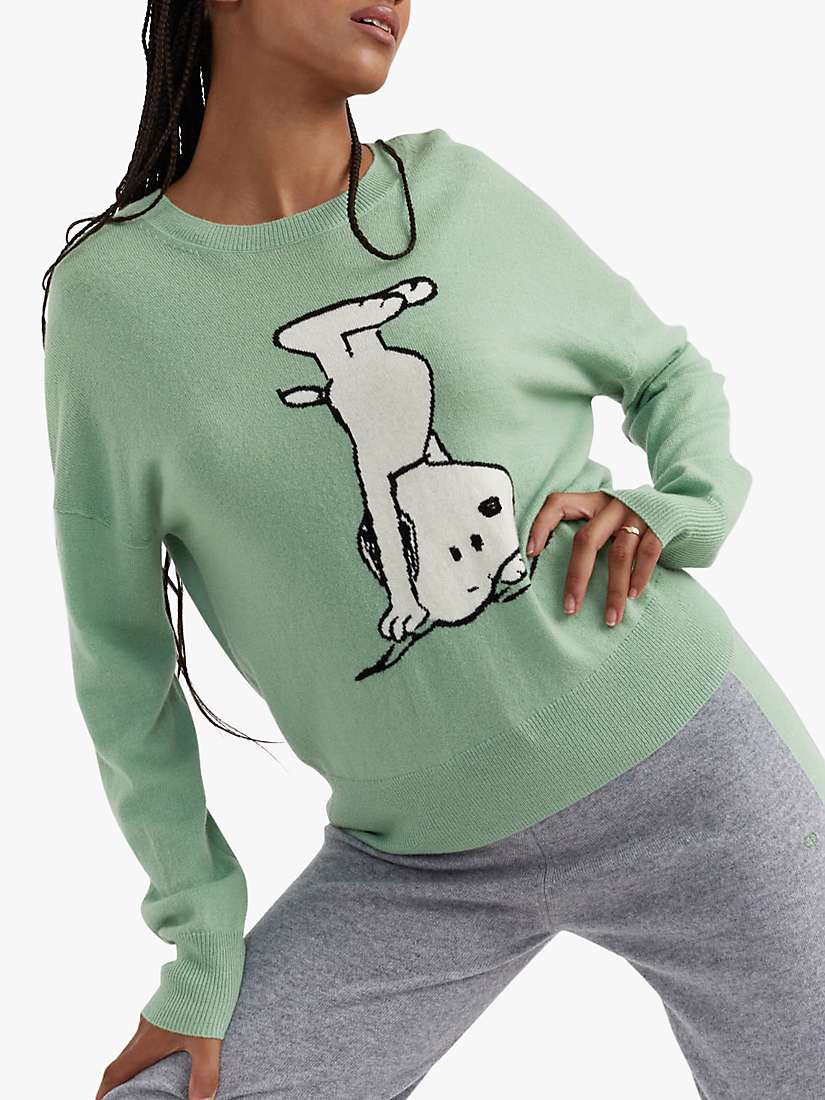 Buy Chinti & Parker Wool and Cashmere Blend Dancing Snoopy Jumper Online at johnlewis.com