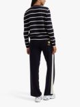 Chinti & Parker Wool and Cashmere Blend Striped Snoopy Jumper, Deep Navy