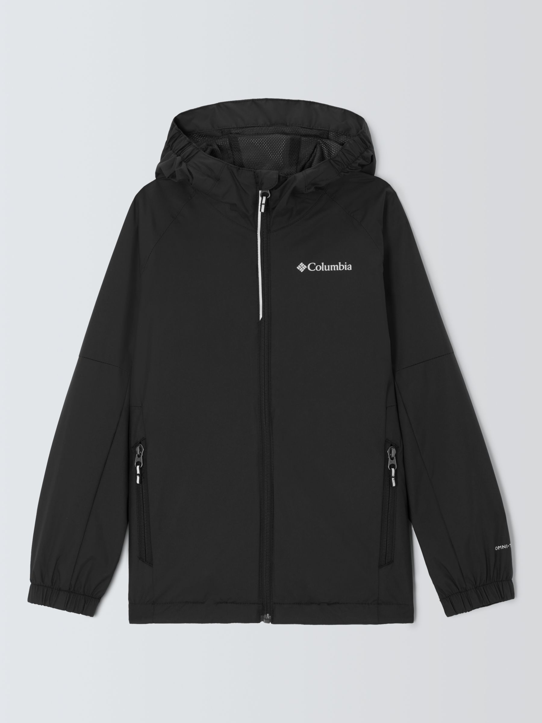 Columbia Kids' Dalby Springs Waterproof Omni-Tech™ Hooded Jacket, Black, XS