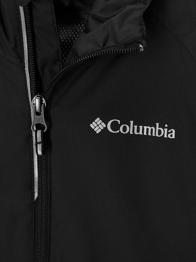 Columbia Kids' Dalby Springs Waterproof Omni-Tech™ Hooded Jacket, Black