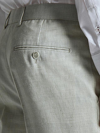 Ted Baker Leo Linen Slim Fit Trousers, Pistachio