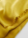 Mango Frayed Hem Flowy Scarf, Bright Yellow